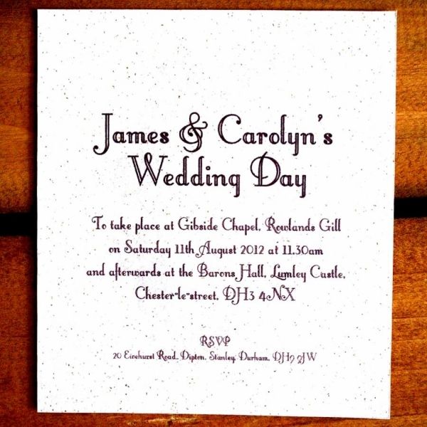 casual wedding invite