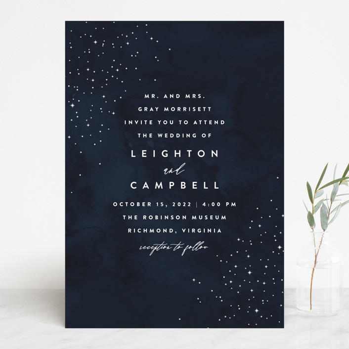 Celestial Wedding Invitations by Carly Reed Walker