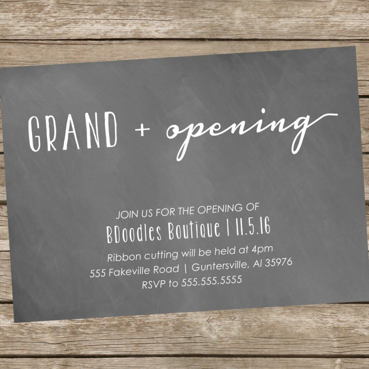 Printable Grand Opening or Open House Invitations | Etsy in 2020 | Open house invitation, Grand