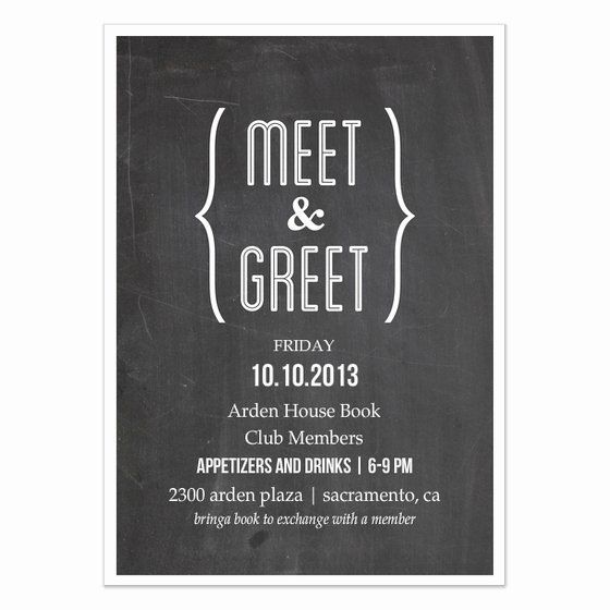 Meet and Greet Invitations