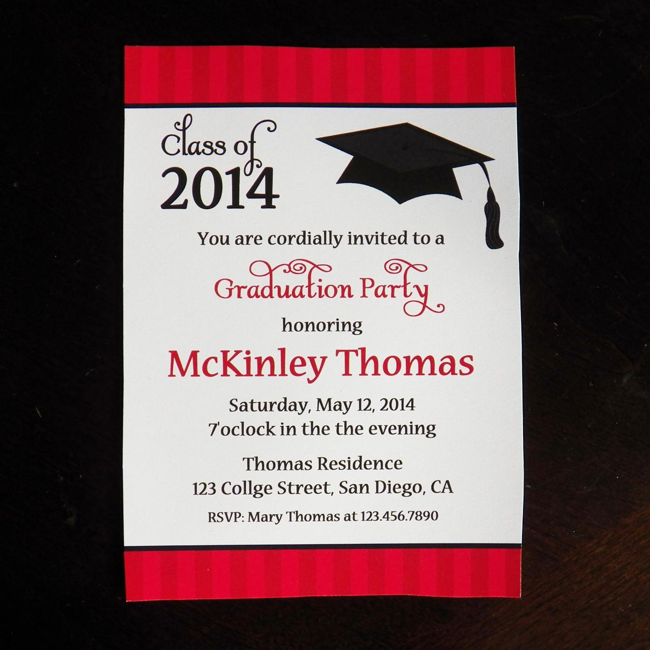 Graduation Party Invitation by That Party Chick