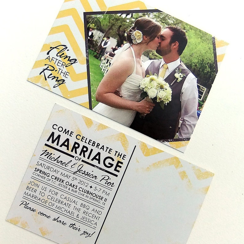 Post Wedding Celebration Invitation Custom Printable PDF | Etsy