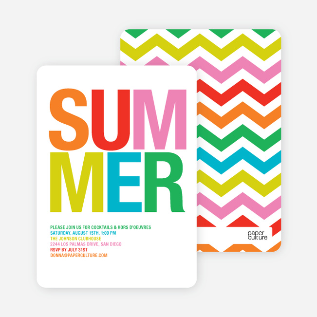 Summer Party Invitations | Paper Culture